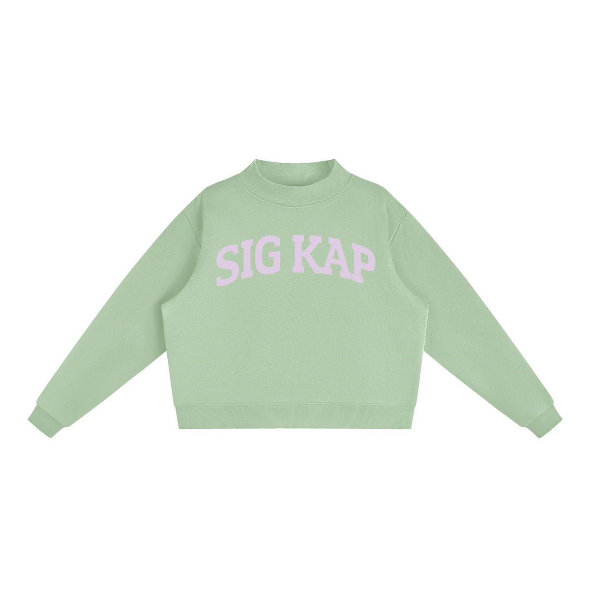 Sigma Kappa Purple Mock Neck Sweatshirt