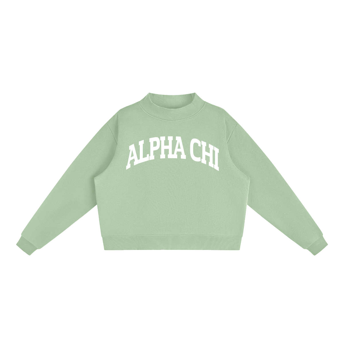 Alpha Chi Omega Mock Neck Sweatshirt