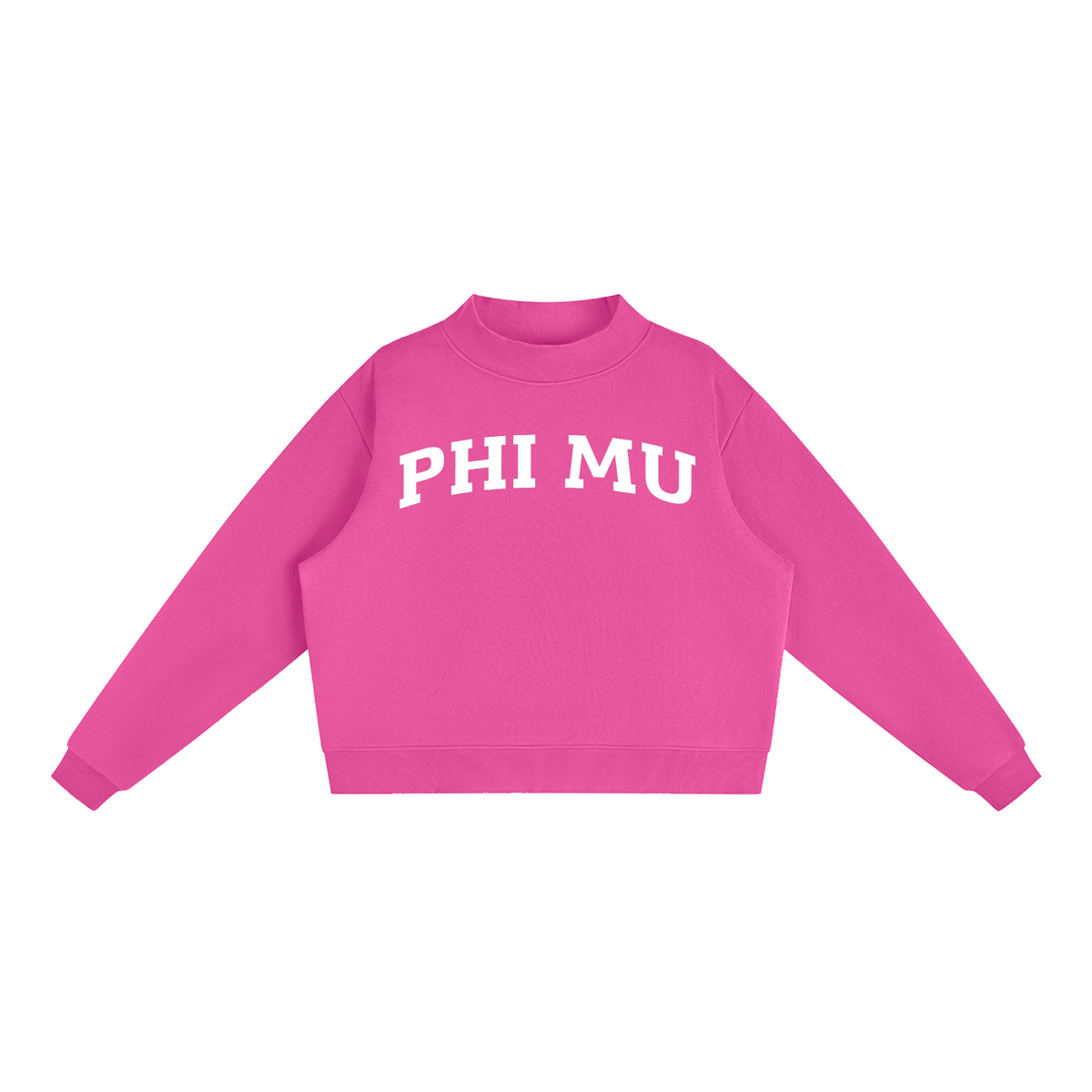 Phi Mu Mock Neck Sweatshirt
