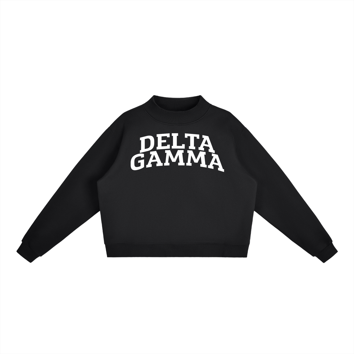 Delta Gamma Mock Neck Sweatshirt - Ivy Society