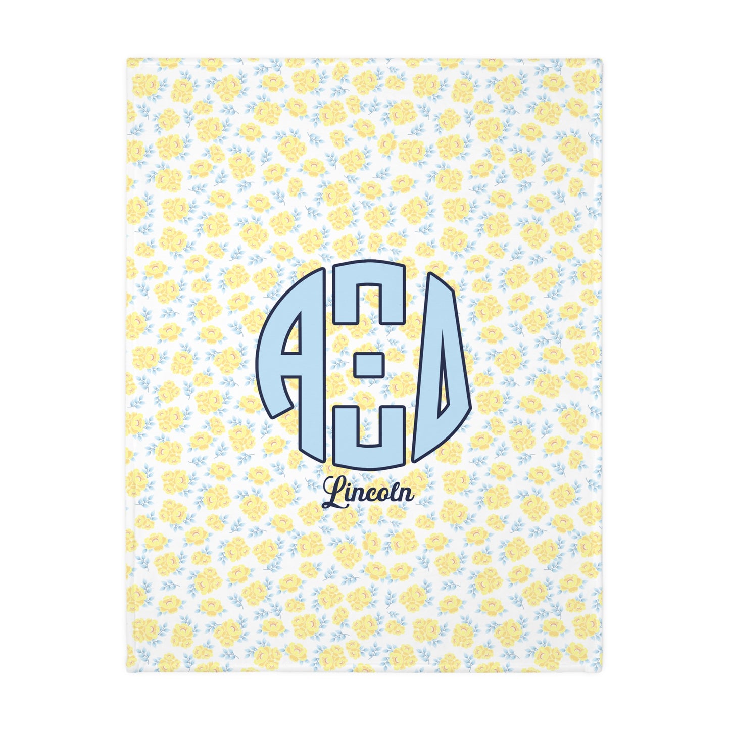 Alpha Xi Delta Double Sided Personalized Fleece Blanket - Ivy Society