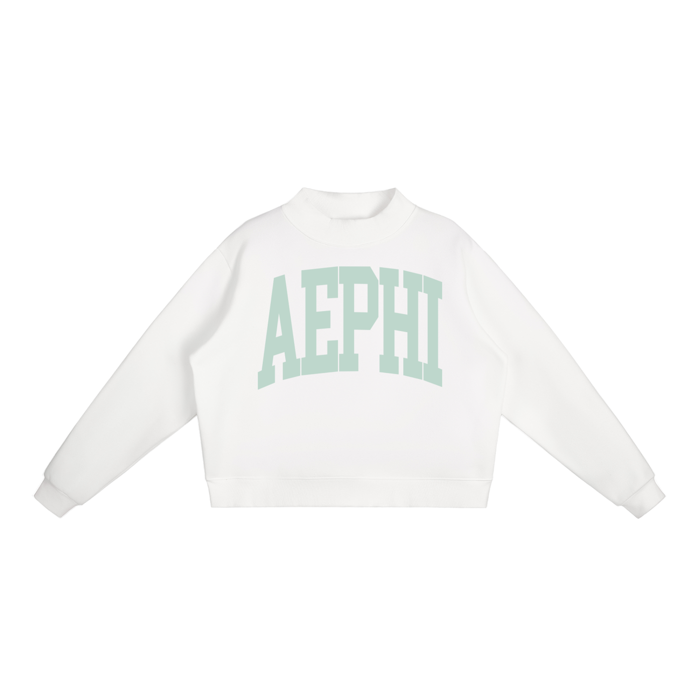 Alpha Epsilon Phi Big Mock Neck Sweatshirt - Ivy Society