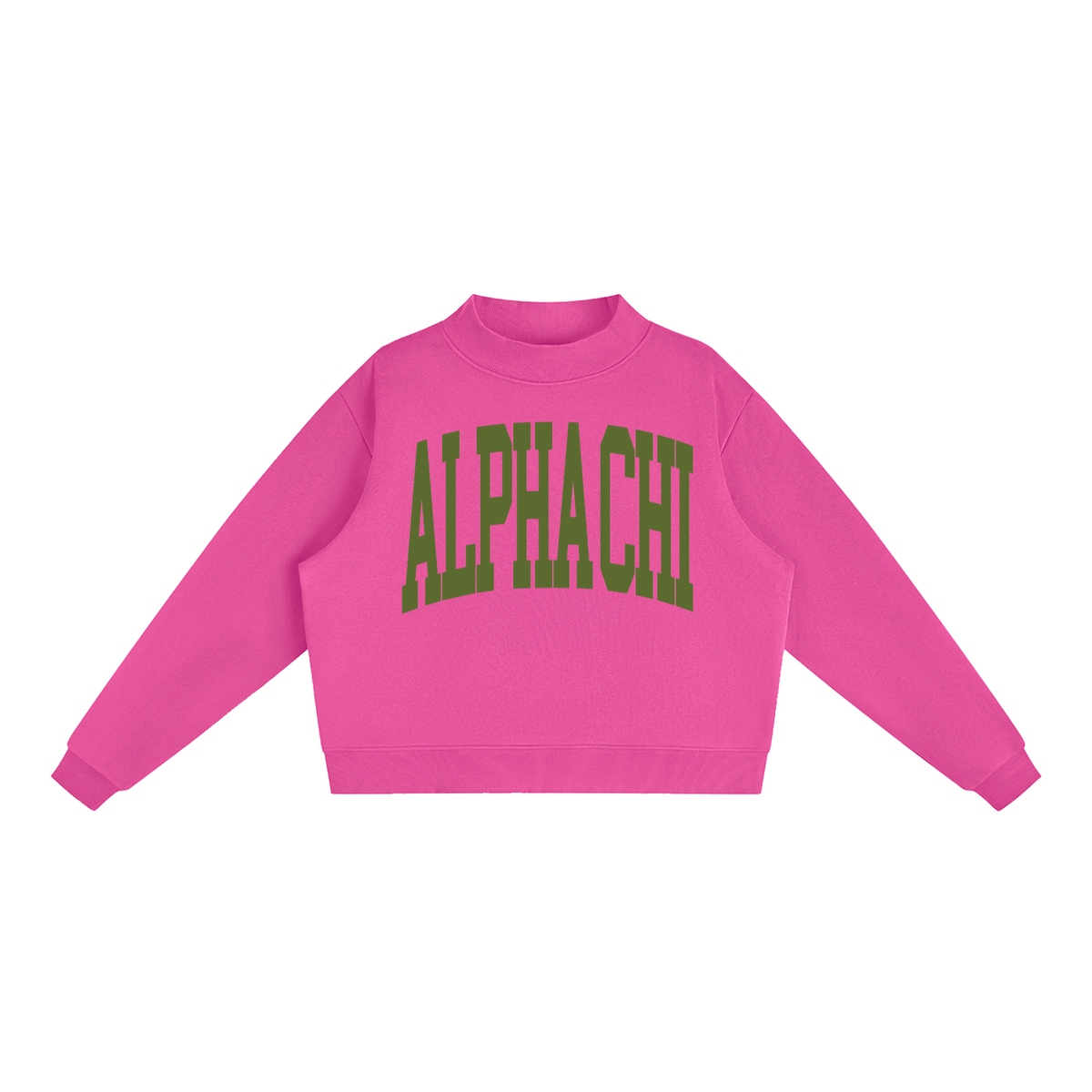 Alpha Chi Omega Big Mock Neck Sweatshirt