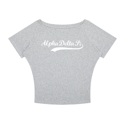 Alpha Delta Pi Off The Shoulder Tee