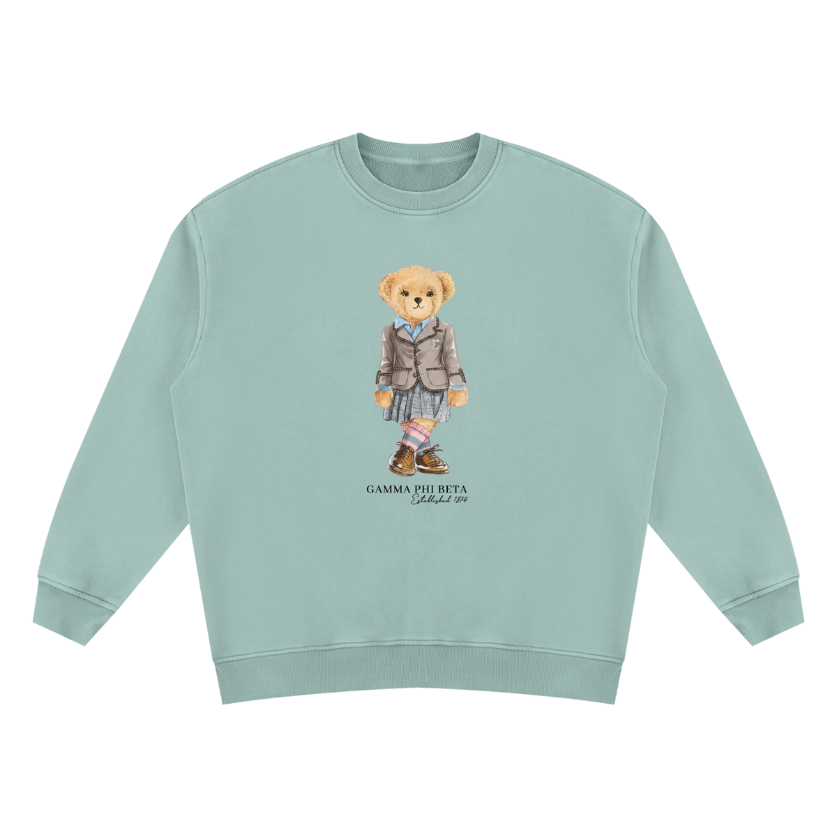 Gamma Phi Beta Sorority Bear Vintage Wash Sweatshirt