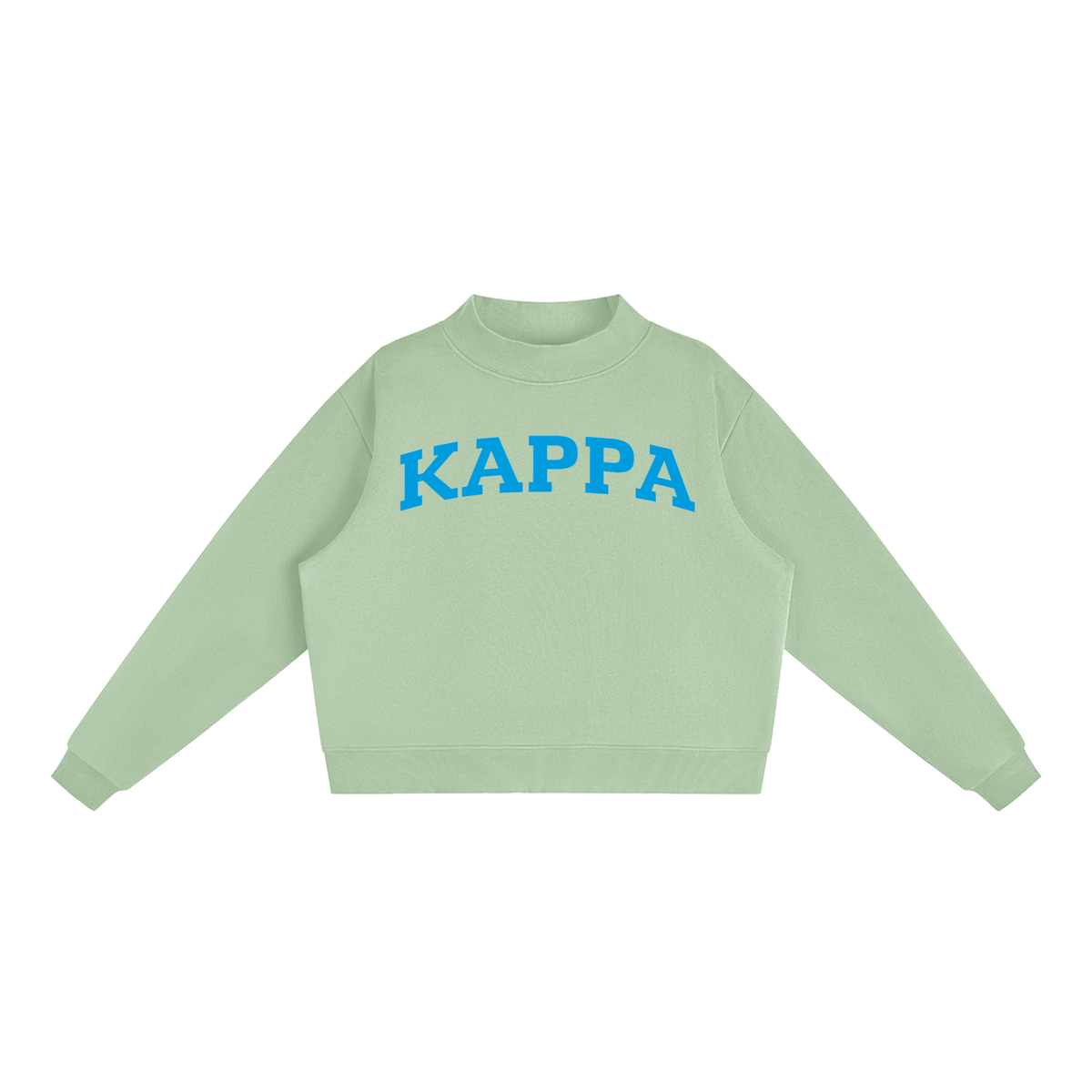 Kappa Kappa Gamma Blue Mock Neck Sweatshirt