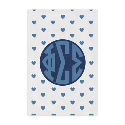 Phi Sigma Sigma Hearts Blanket - Ivy Society