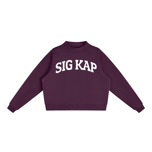 Sigma Kappa Mock Neck Sweatshirt - Ivy Society