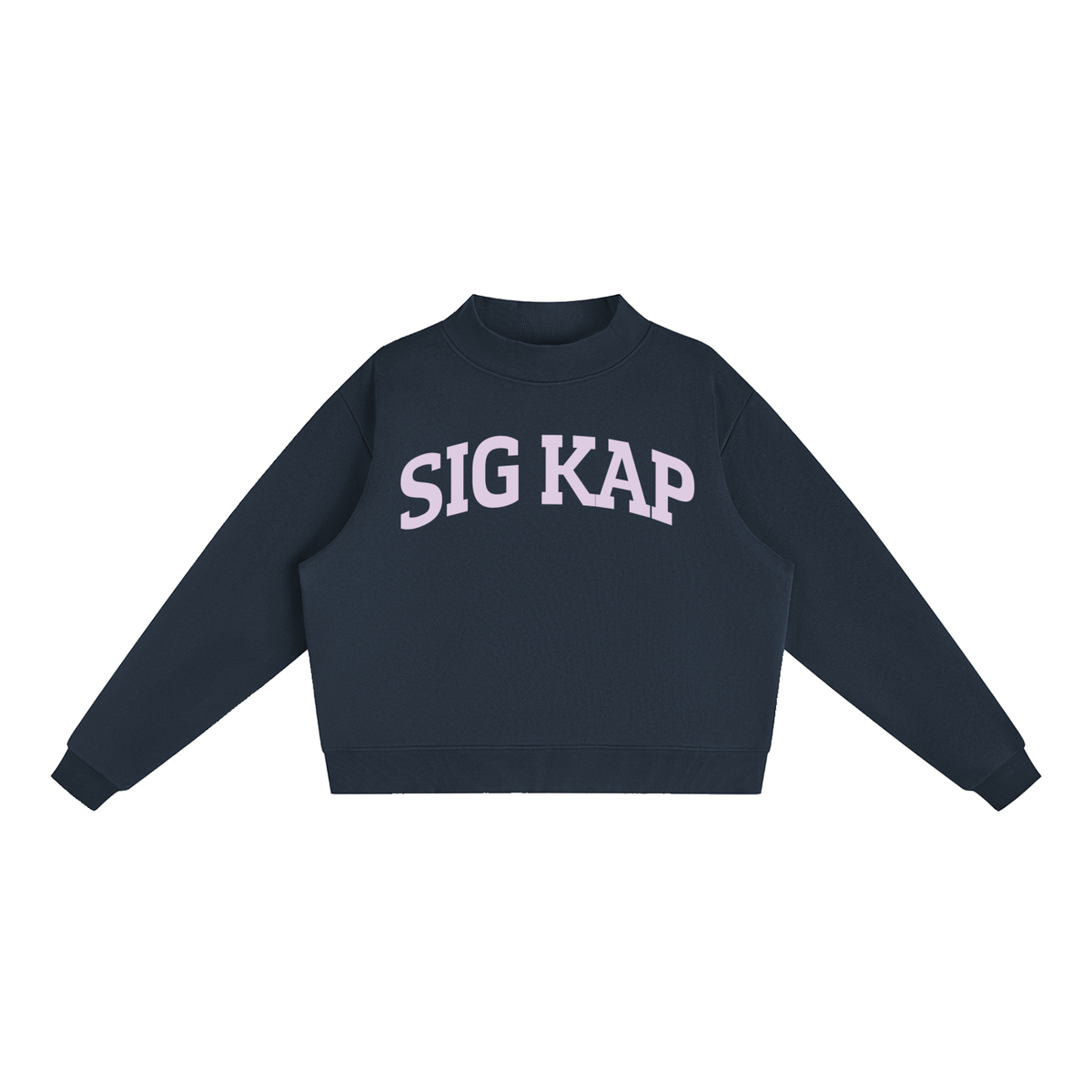 Sigma Kappa Purple Mock Neck Sweatshirt