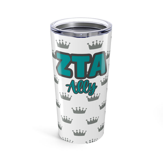 Zeta Tau Alpha Personalized Crown Tumbler