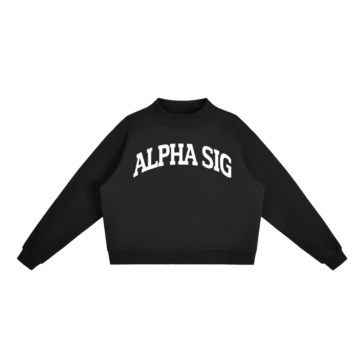 Alpha Sigma Alpha Mock Neck Sweatshirt