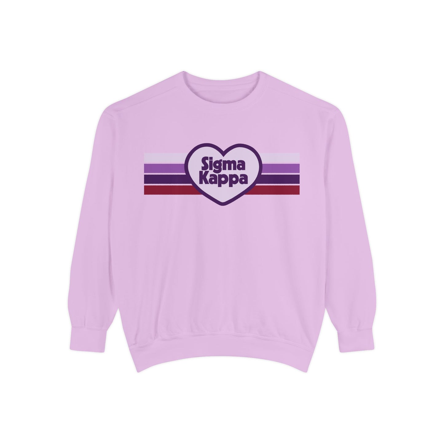 Sigma Kappa Retro Heart Sweatshirt - Ivy Society
