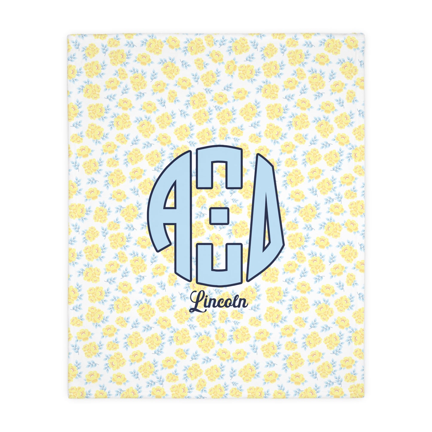 Alpha Xi Delta Double Sided Personalized Fleece Blanket - Ivy Society