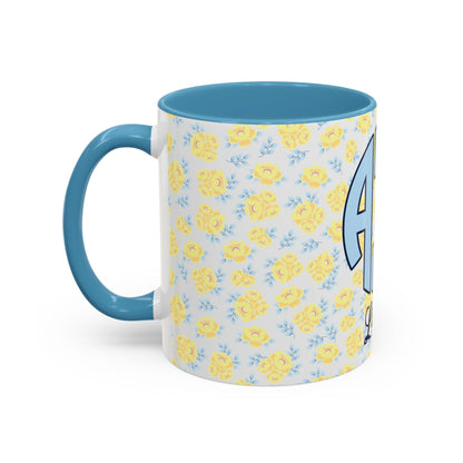 Alpha Xi Delta Personalized Flower Mug - Ivy Society