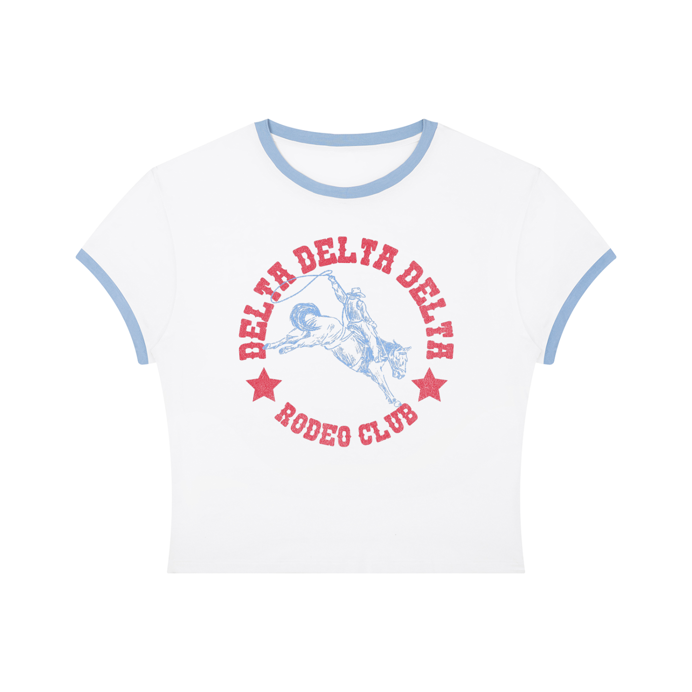 Tri Delta Rodeo Club Ringer Tee
