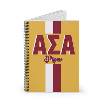 Alpha Sigma Alpha Personalized Notebook