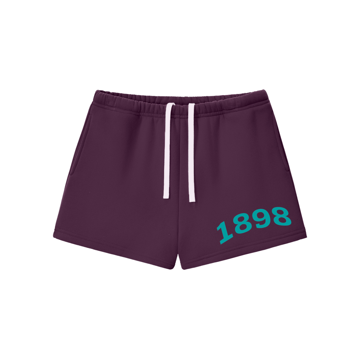 Zeta Tau Alpha Turquoise Fleece Drawstring Shorts