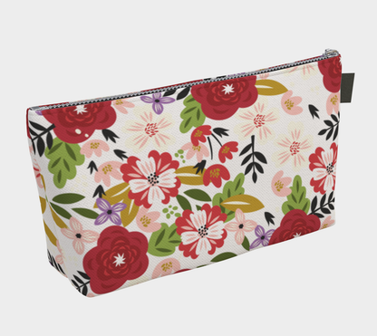 Alpha Chi Omega Floral Makeup Bag