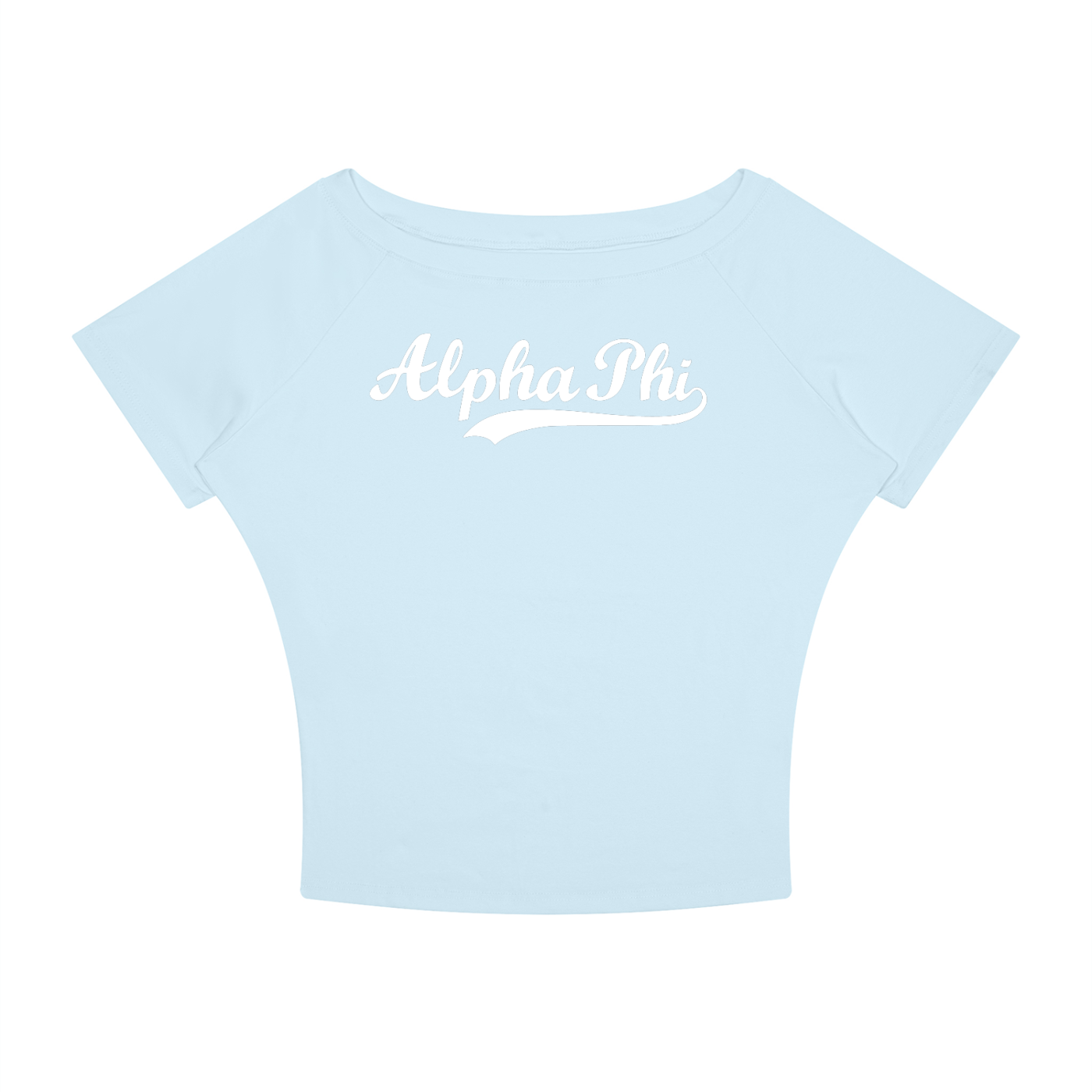 Alpha Phi Off the Shoulder Tee