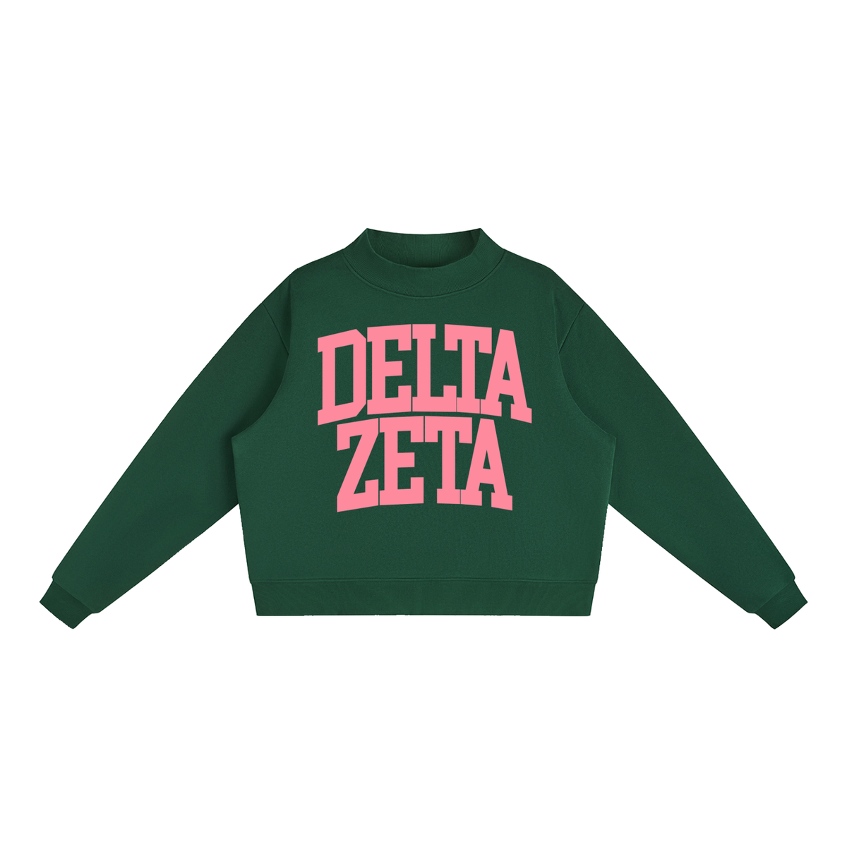 Delta Zeta Big Mock Neck Sweatshirt