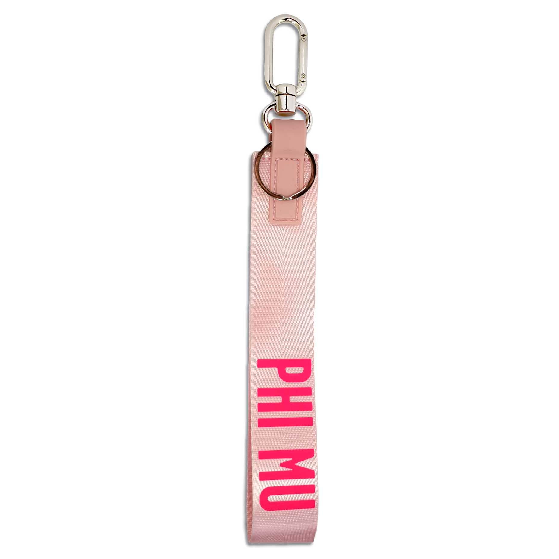 Phi Mu Wristlet Keychain - Ivy Society
