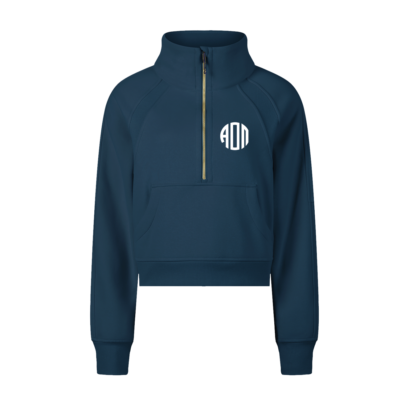 Alpha Omicron Pi Monogram Half-Zip Sweatshirt - Ivy Society