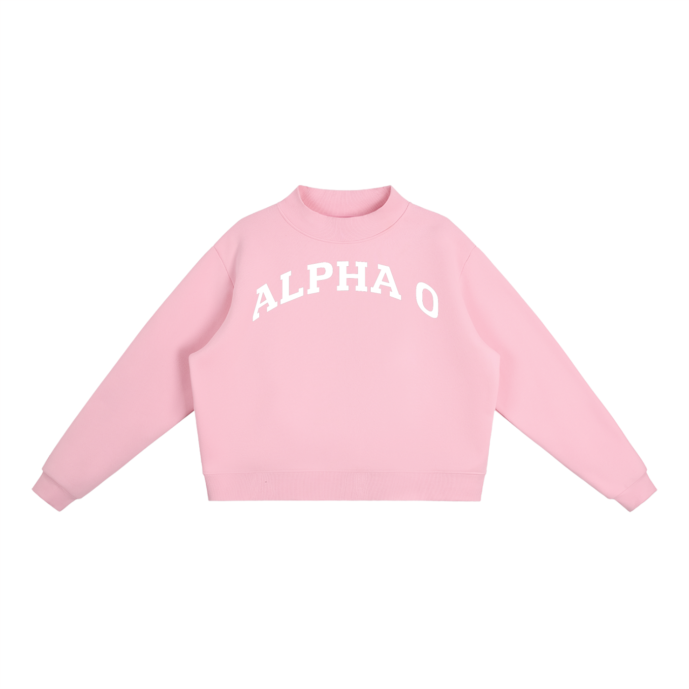 Alpha Omicron Pi Mock Neck Sweatshirt