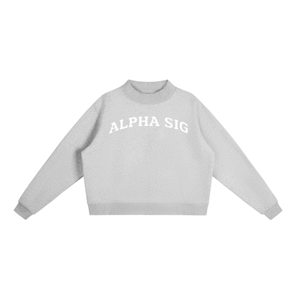 Alpha Sigma Alpha Mock Neck Sweatshirt