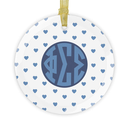 Phi Sigma Sigma Hearts Ornament - Ivy Society