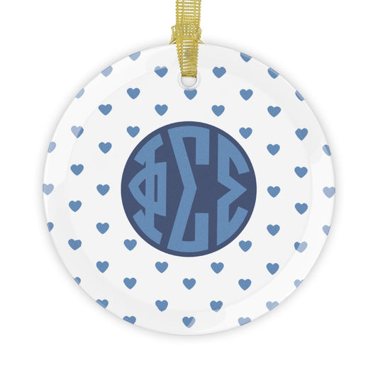 Phi Sigma Sigma Hearts Ornament - Ivy Society