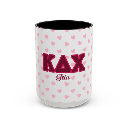 Kappa Delta Chi Personalized Heart Mug - Ivy Society