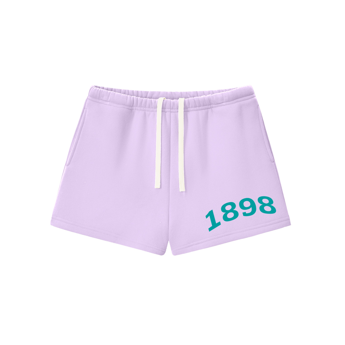 Zeta Tau Alpha Turquoise Fleece Drawstring Shorts