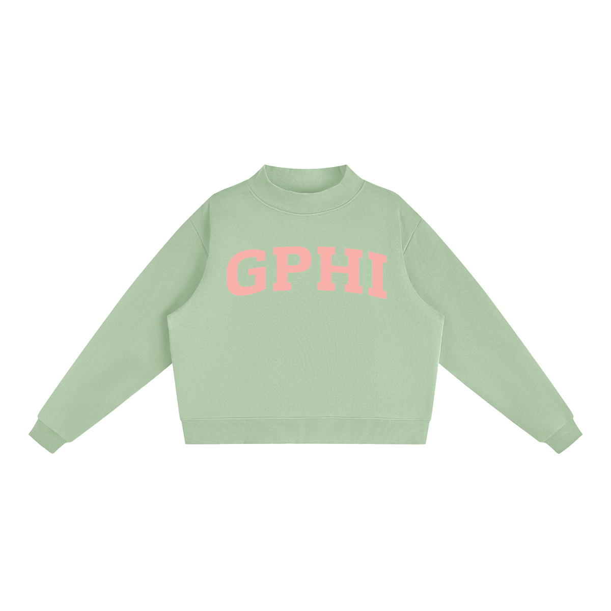 Gamma Phi Beta Blush Mock Neck Sweatshirt