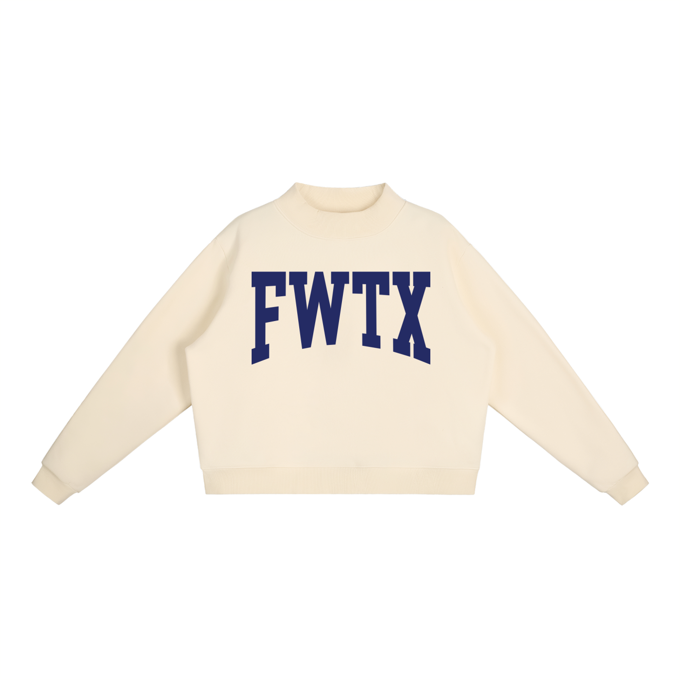 Fort Worth TX Mock Neck Sweatshirt - Ivy Society