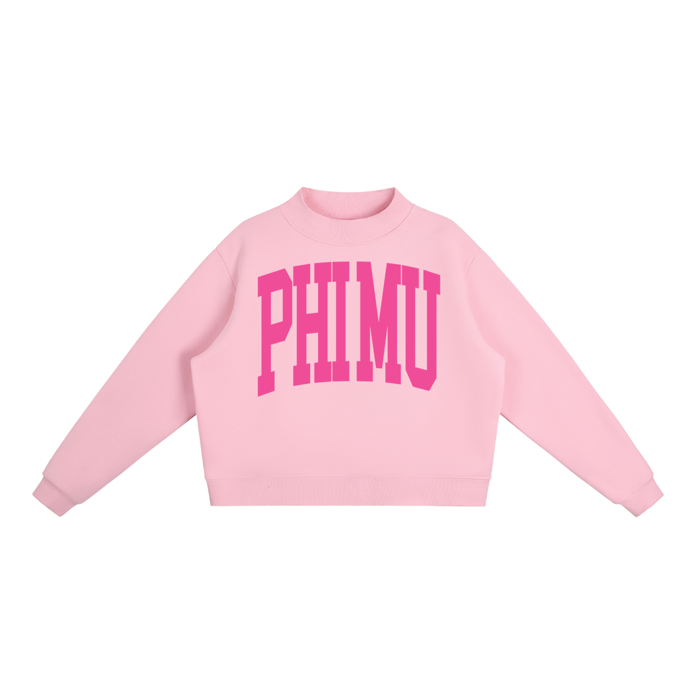 Phi Mu Big Mock Neck Sweatshirt - Ivy Society