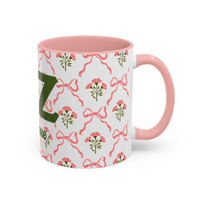 Delta Zeta Personalized Flower Mug