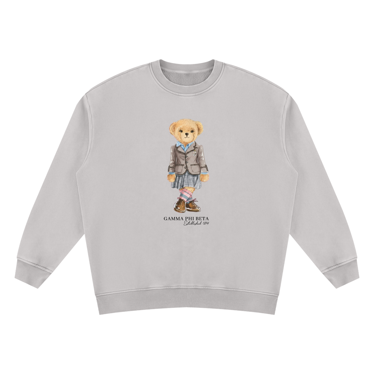 Gamma Phi Beta Sorority Bear Vintage Wash Sweatshirt