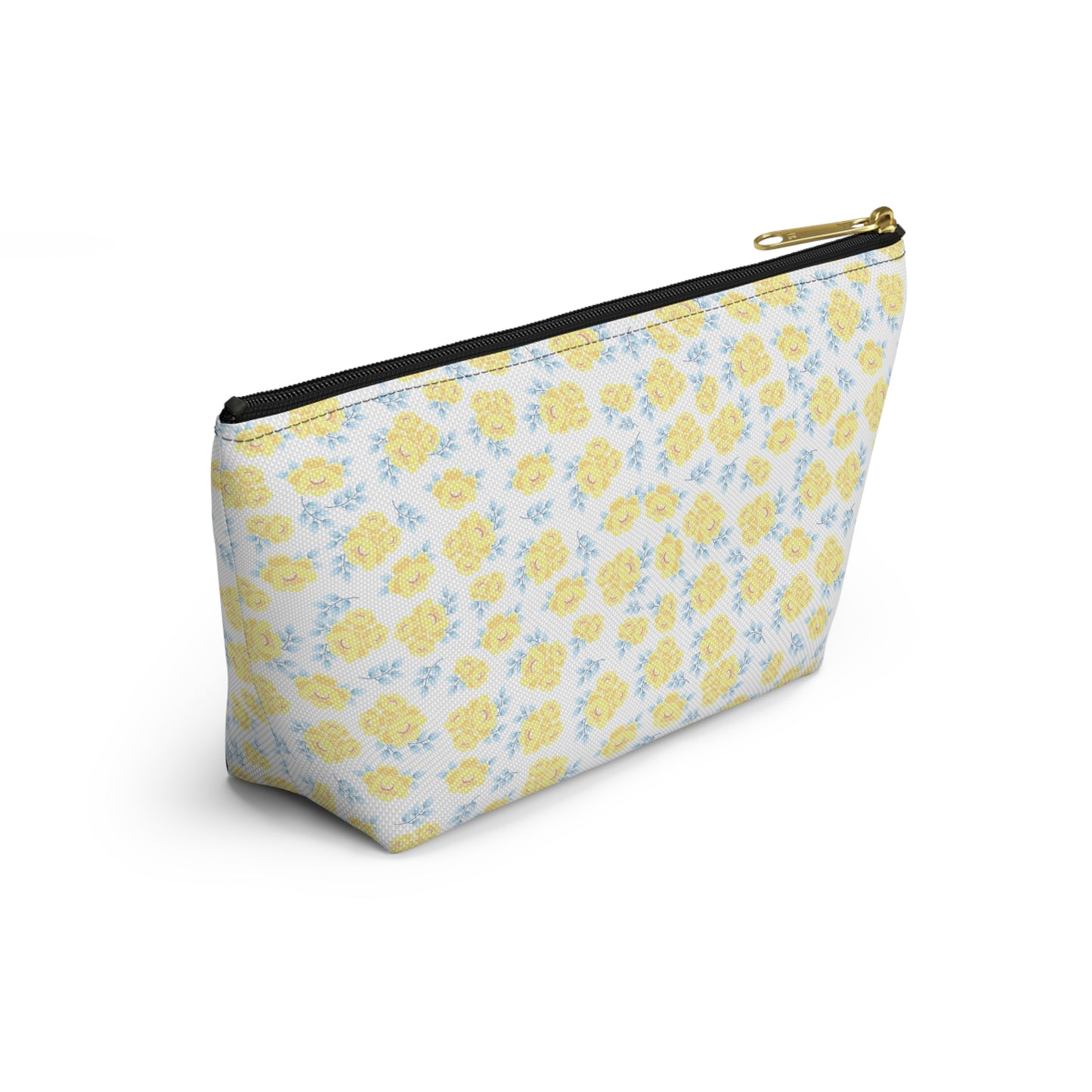 Alpha Xi Delta Personalized Flower Makeup Bag - Ivy Society