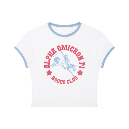 Alpha Omicron Pi Rodeo Club Baby Tee