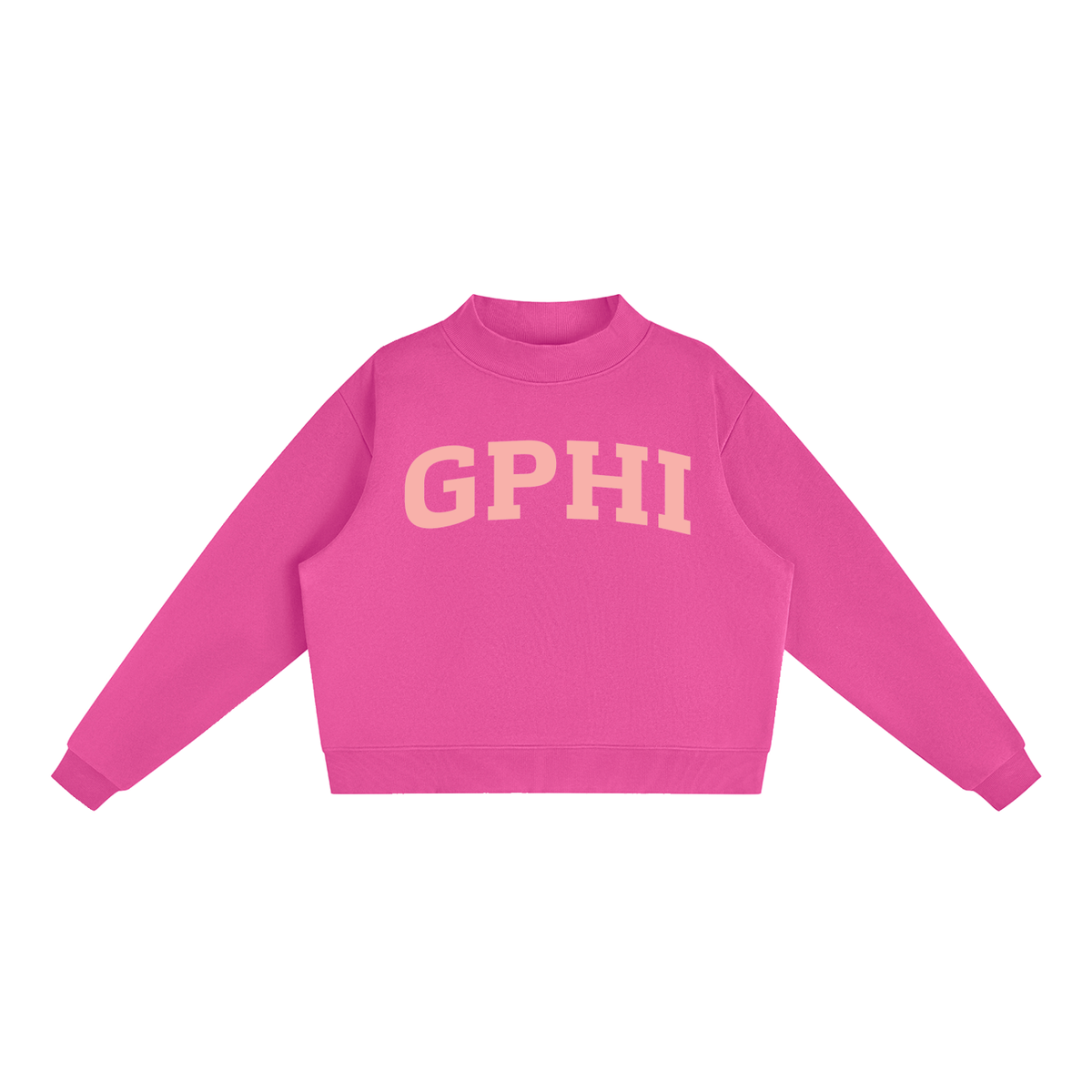 Gamma Phi Beta Blush Mock Neck Sweatshirt