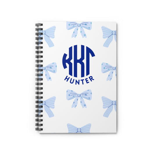 Kappa Kappa Gamma Personalized Bow Notebook - Ivy Society