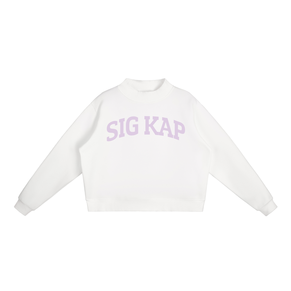 Sigma Kappa Purple Mock Neck Sweatshirt