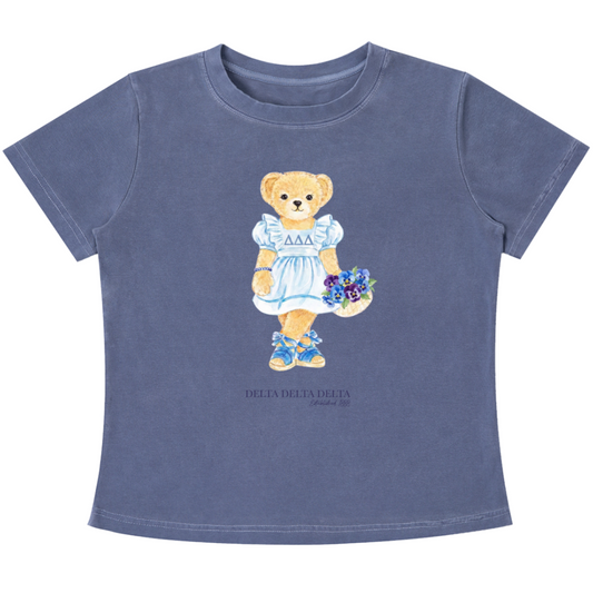 Tri Delta Flower Bear T Shirt