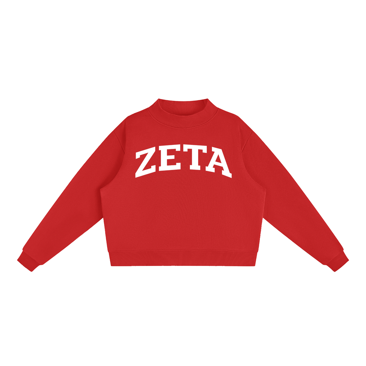 Zeta Tau Alpha Mock Neck Sweatshirt