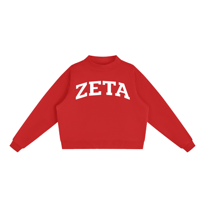 Zeta Tau Alpha Mock Neck Sweatshirt
