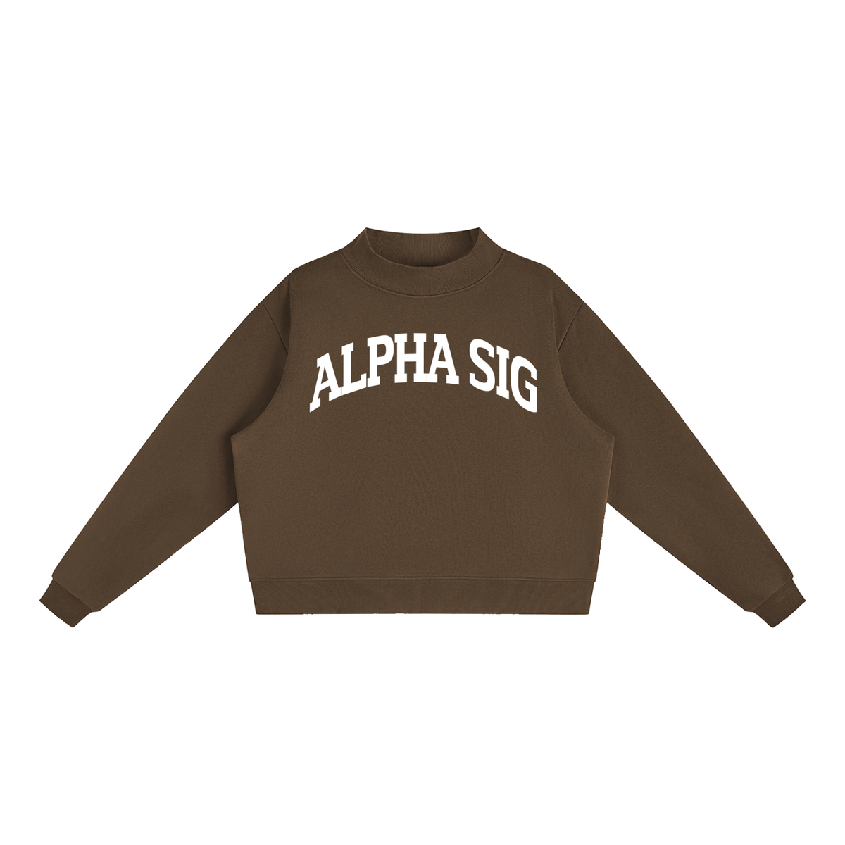 Alpha Sigma Alpha Mock Neck Sweatshirt
