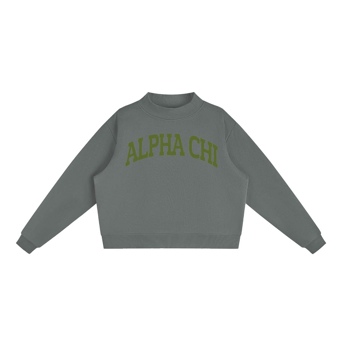 Alpha Chi Omega Mock Neck Sweatshirt