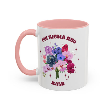 Phi Sigma Rho Personalized Flower Mug - Ivy Society