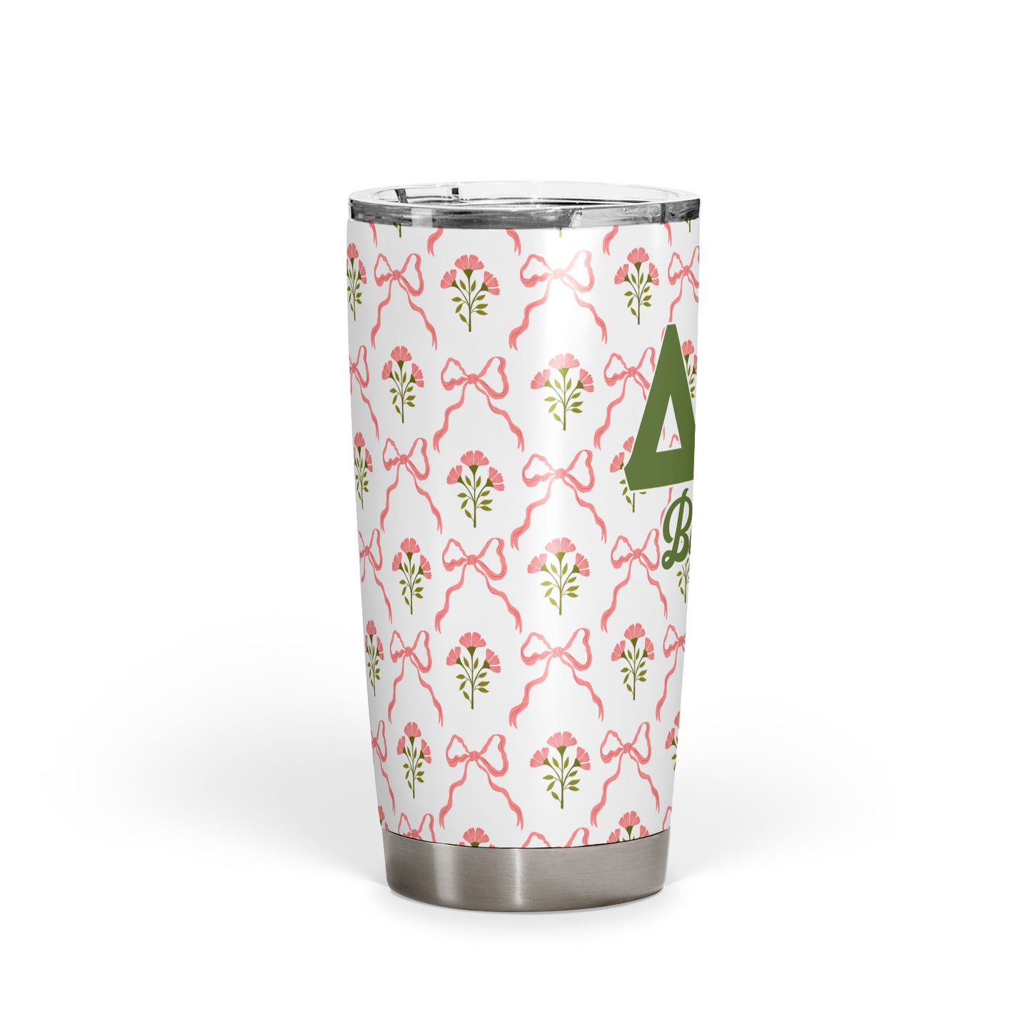 Delta Zeta Personalized Flower Tumbler - Ivy Society