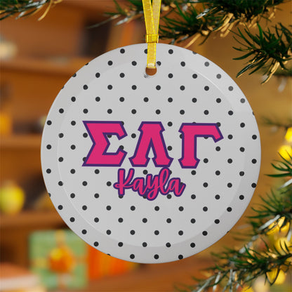 Sigma Lambda Gamma Personalized Ornament - Ivy Society